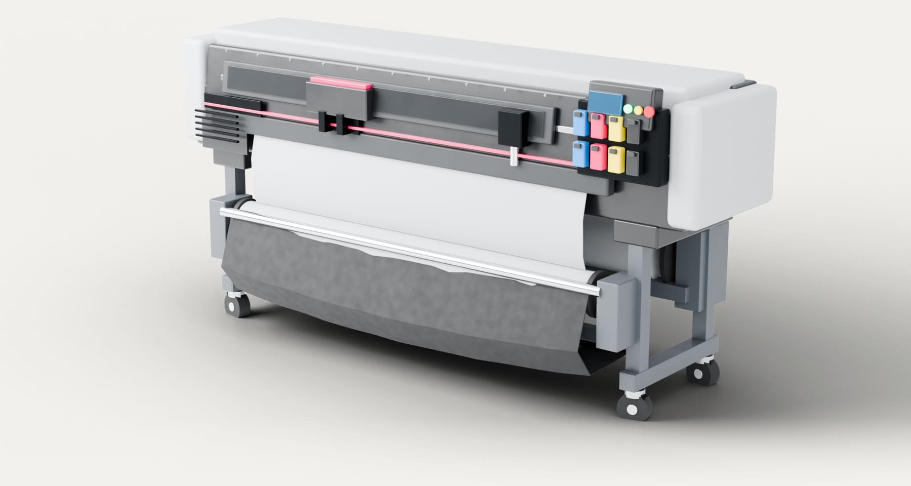 Maven MS-1802 E4 eko solvent rulo baskı makinesi